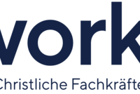 Logo von coworkers - Christliche Fachkräfte International e.V., mit einem modernen Schriftzug in dunkelblauer Schrift.
